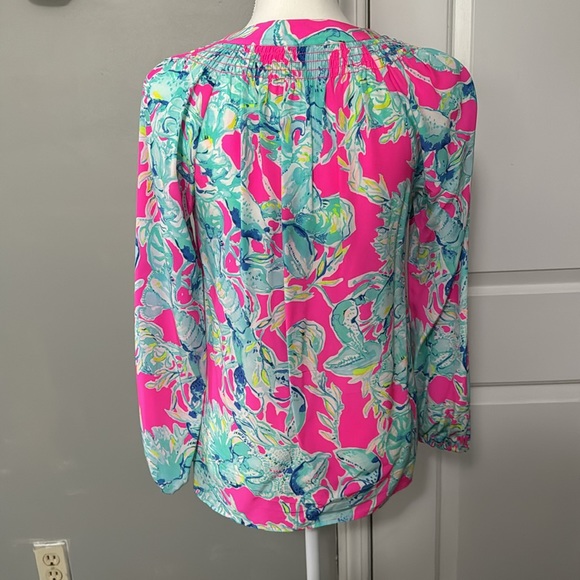 Lily Pulitzer Elsa Silk Top in XS - Picture 2 of 7